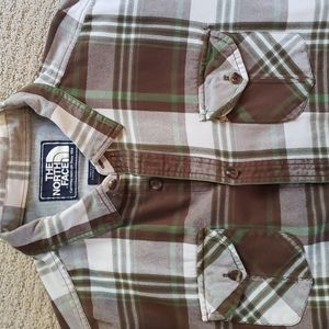 The North Face long sleeve flannel shirt.